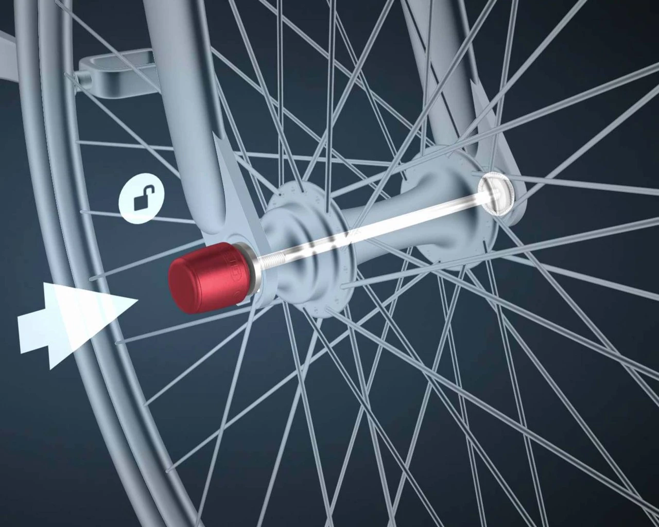 Abus NutFix Nabendynamo Vollachse 3/8 Zoll | Schwarz 5 Abus NutFix Nabendynamo Vollachse 3/8 Zoll | Schwarz – Bild 3