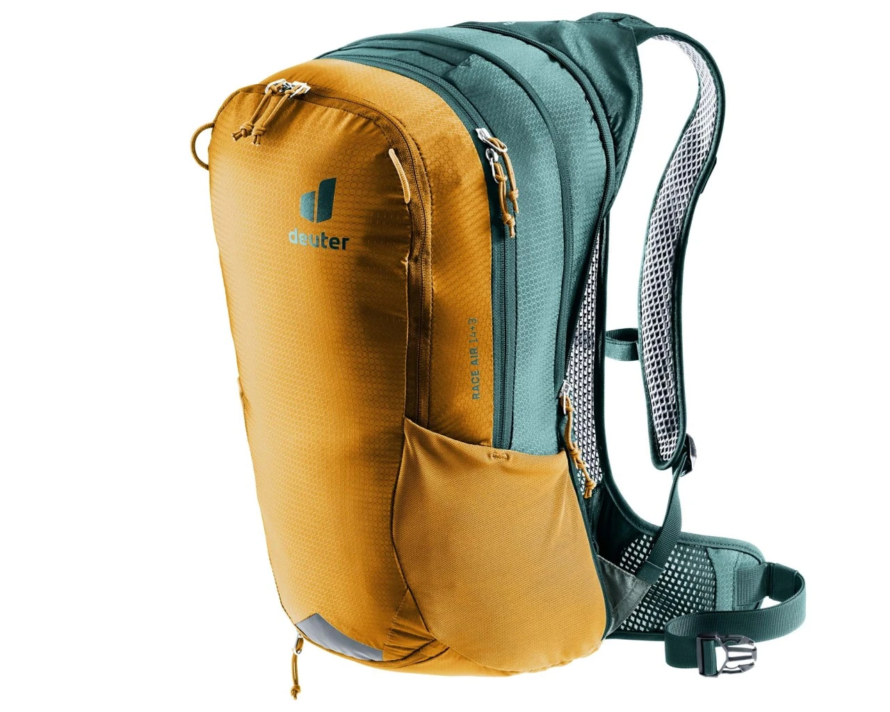 Deuter Race Air 14 + 3 Liter - Fahrrad Rucksack | Cinnamon-deepsea – Bild 2