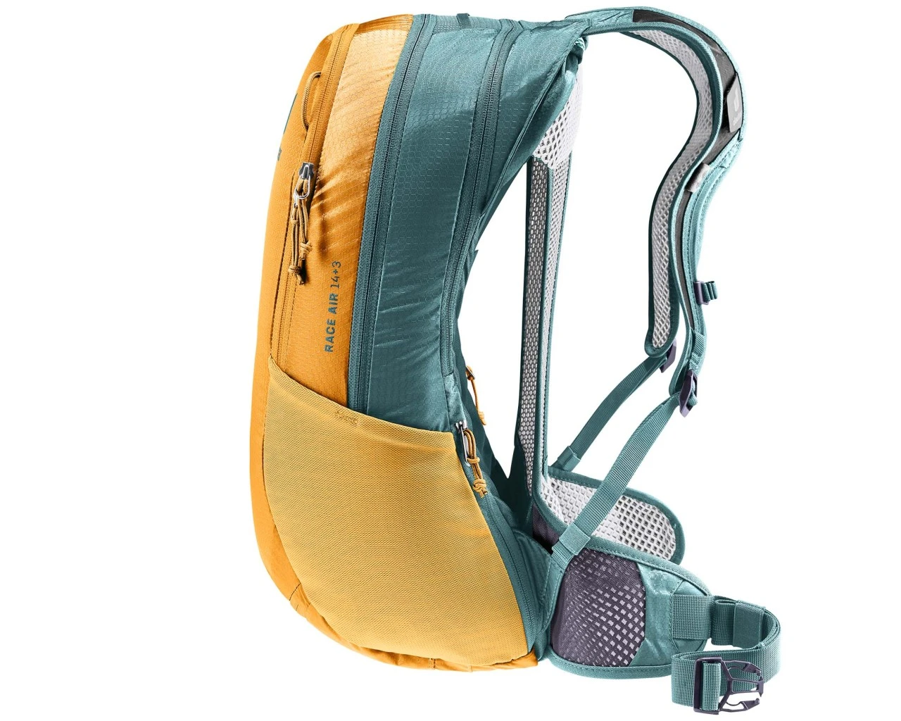 Deuter Race Air 14 + 3 Liter - Fahrrad Rucksack | Cinnamon-deepsea – Bild 3