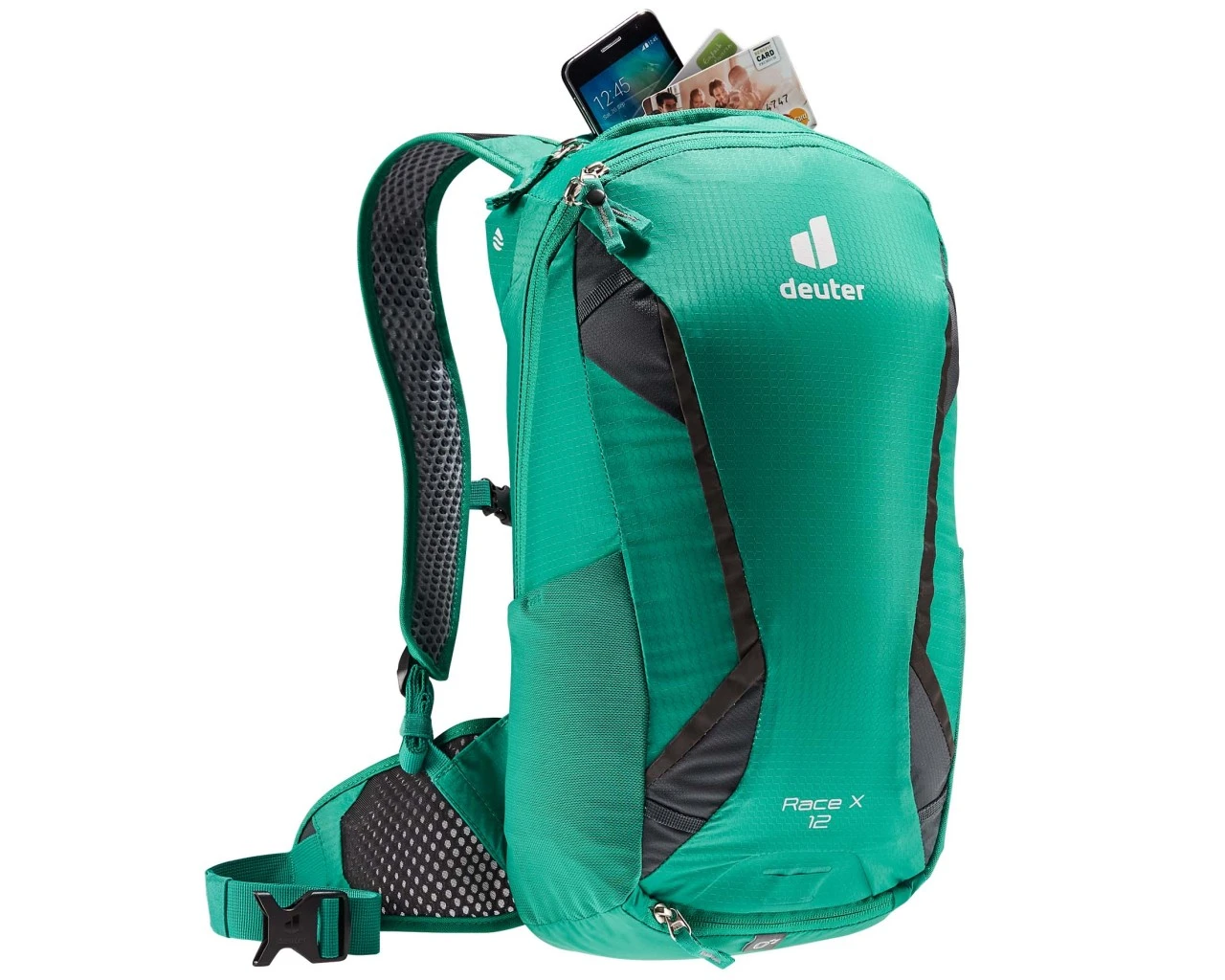 Deuter Race X 12 Liter Fahrradrucksack PFC-frei | Fern-graphite – Bild 6