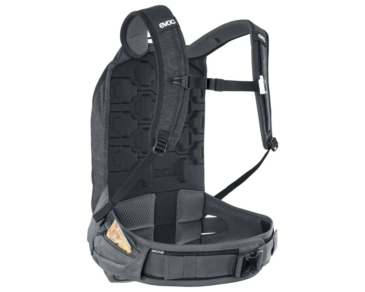 Evoc Trail Pro 10 Liter Protektorrucksack | Black-carbon Grey – Bild 2