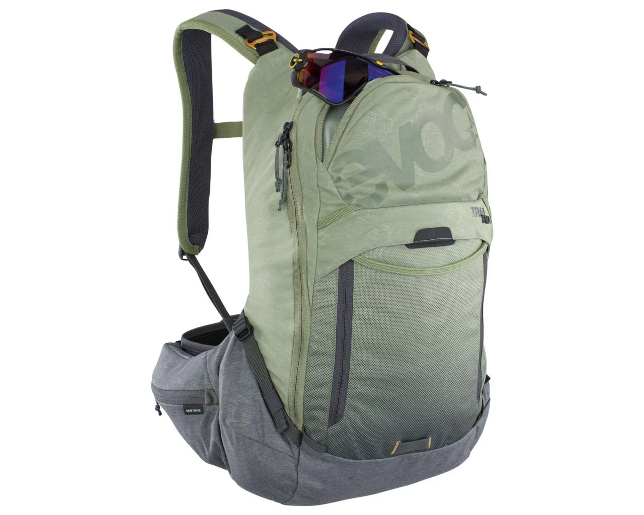 Evoc Trail Pro 16 Liter Protektorrucksack | Light Olive-carbon Grey – Bild 4