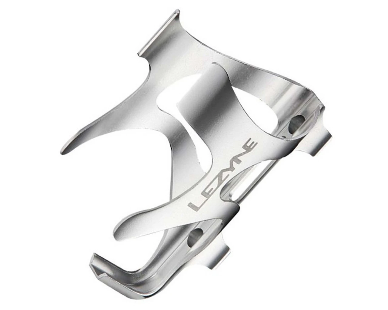 Lezyne Alloy Cage CNC Wasserflaschenhalter Alu Mit Aufnahme Für Road Drive Pumpen | Silber-glänzend