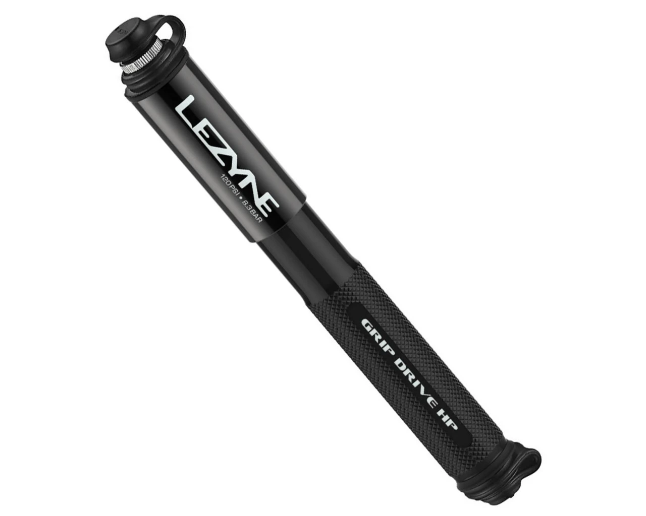 Lezyne Fahrrad Minipumpe Grip Drive HP Small | Schwarz