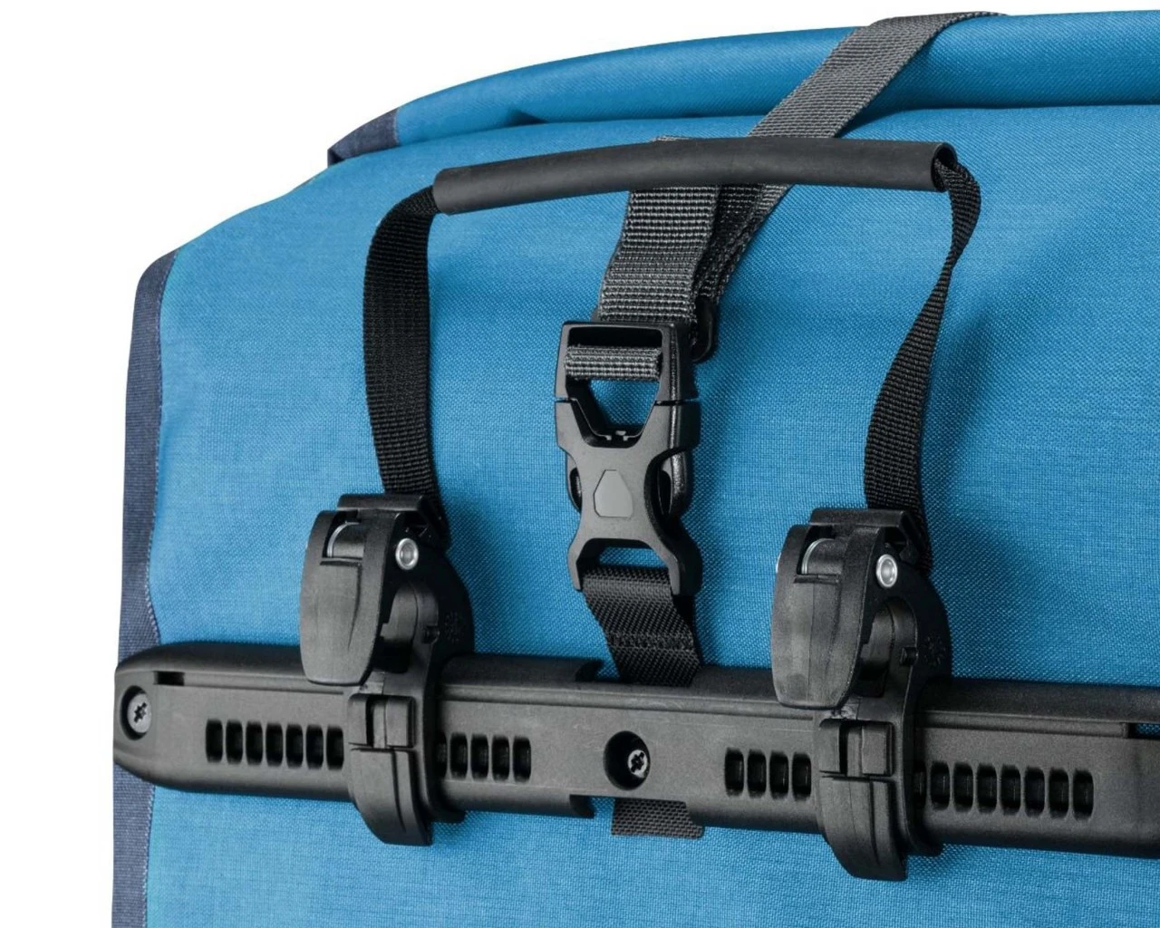 Ortlieb Back-Roller Plus QL2.1 Wasserdichte Fahrradtaschen (Paar) PVC-frei | Dusk Blue-denim – Bild 6