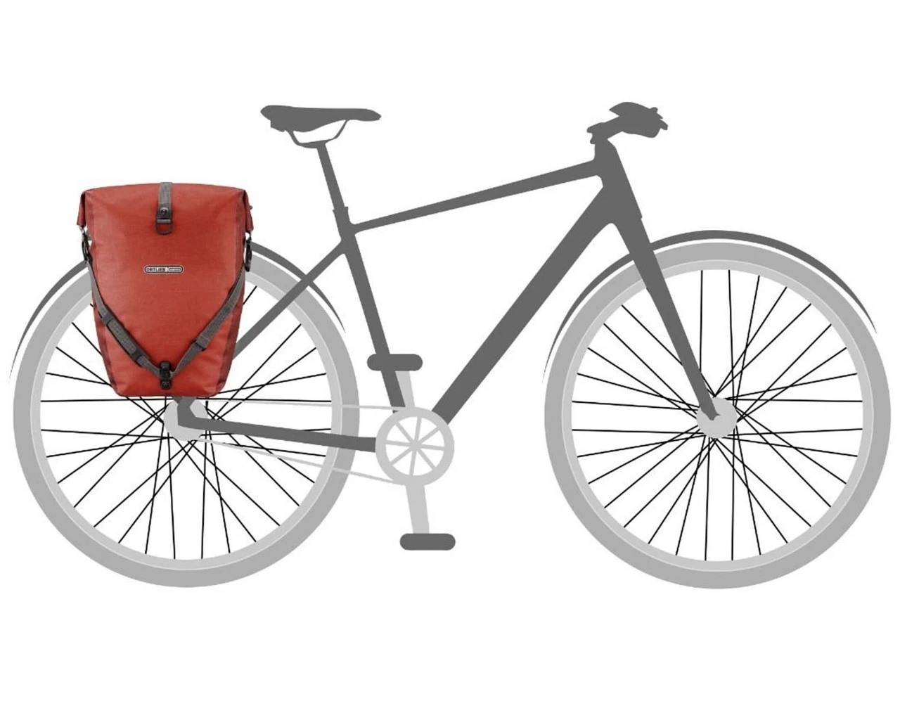 Ortlieb Back-Roller Plus QL2.1 Wasserdichte Fahrradtaschen (Paar) PVC-frei | Salsa-dark Chili – Bild 8