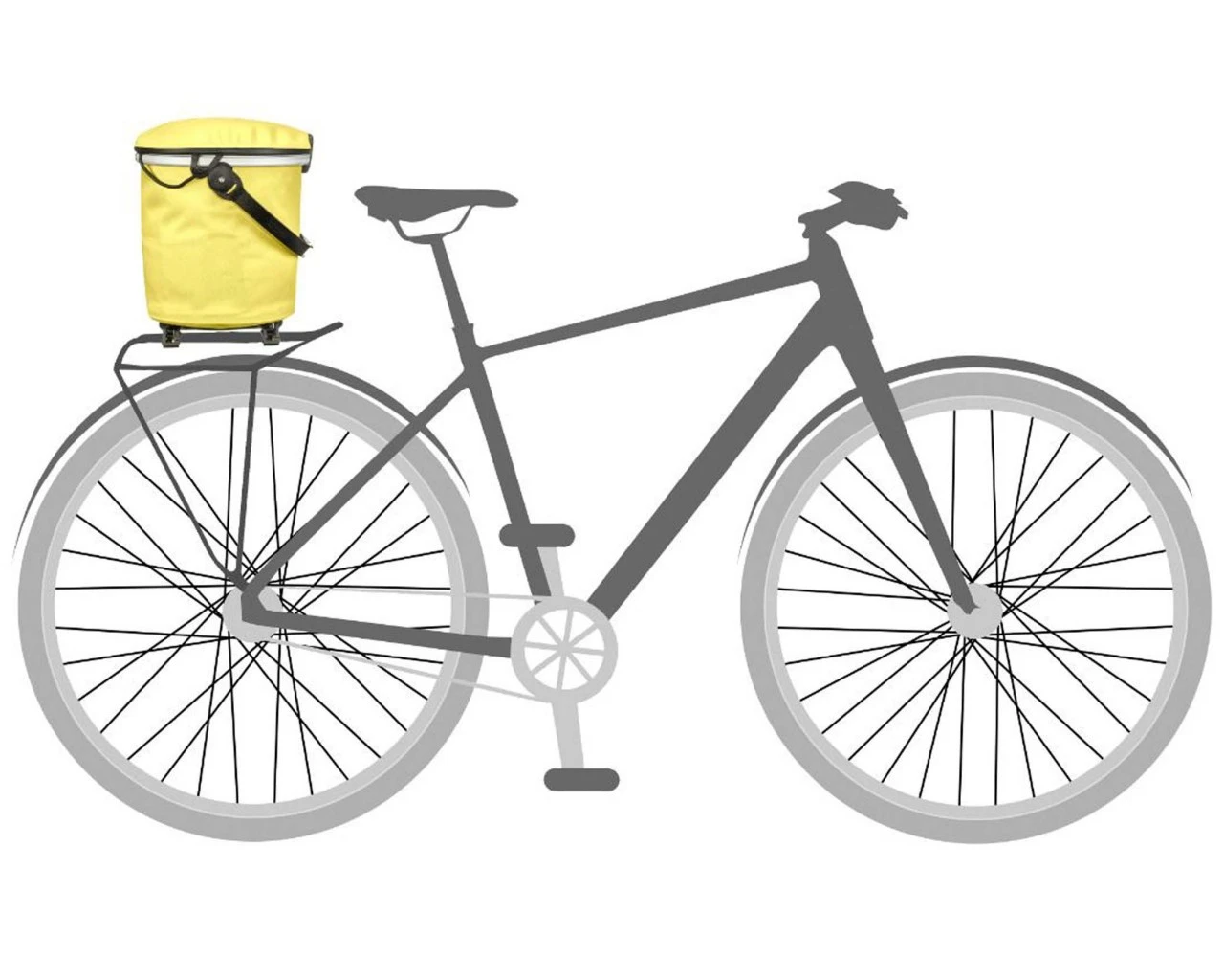 Ortlieb Up-Town Rack City - Wasserdichte Gepäckträgertasche | Lemon Sorbet – Bild 6