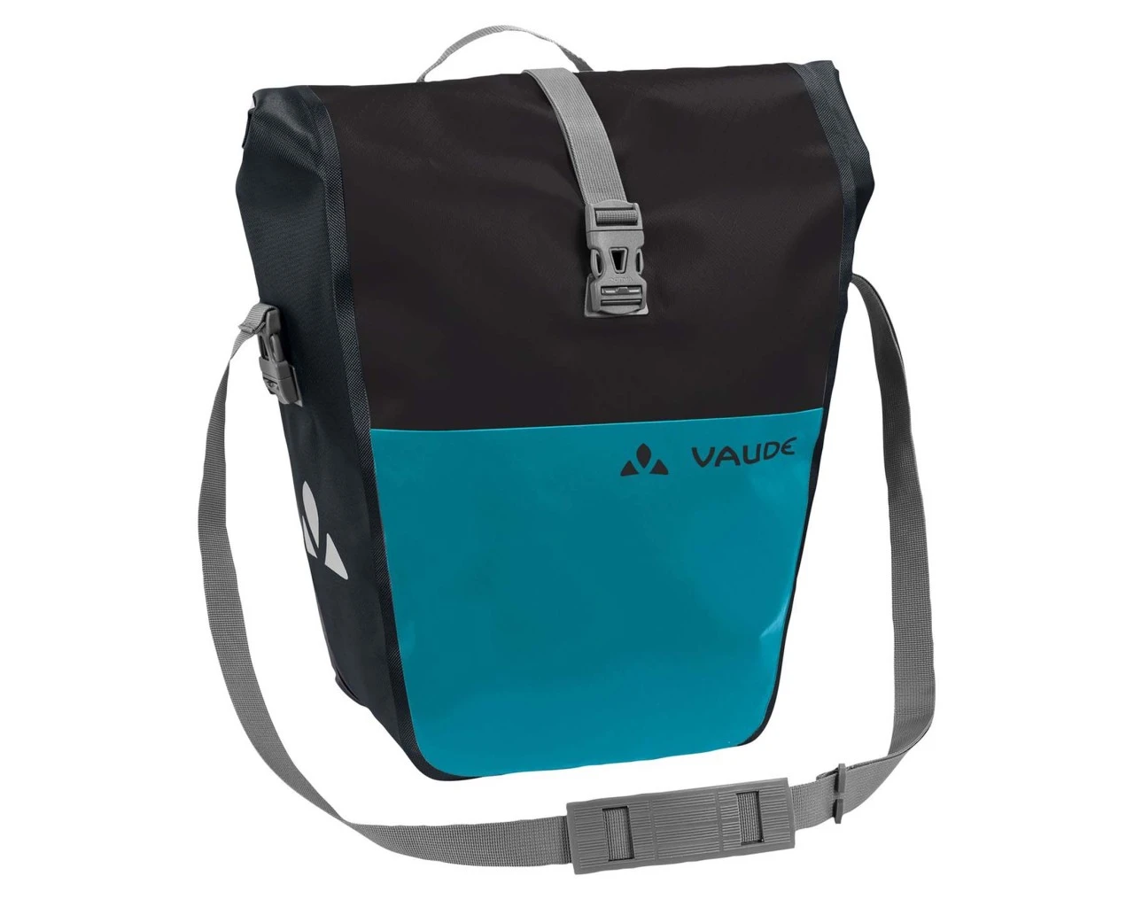 Vaude Aqua Back Color - 24 Liter Hinterradtasche (Einzeltasche) | Black-alpine Lake