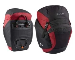 Vaude OnTour 23 Liter Fahrradtaschen (Paar) | Black-carmine